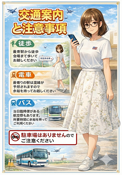 飛行機物語　なつみ　交通案内