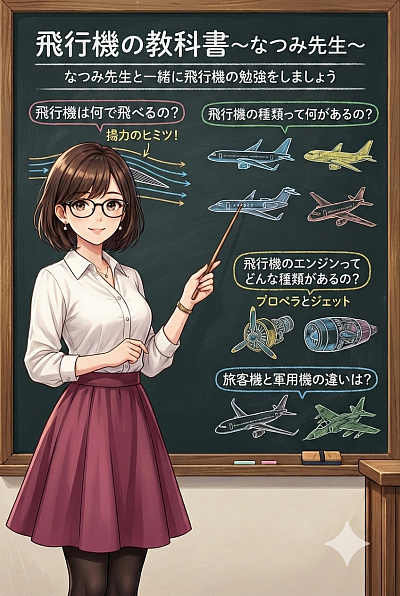 飛行機物語　なつみ　先生